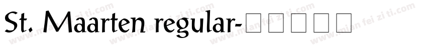 St. Maarten regular字体转换